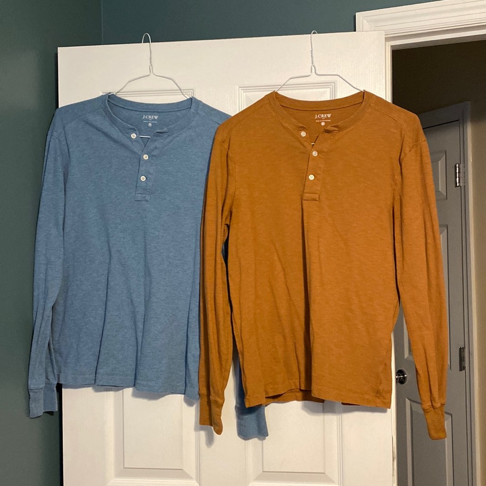 A pair of J Crew Mens Long Sleeve Shirts